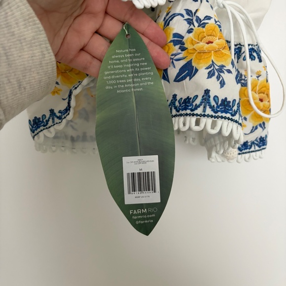 Floral Wrap Top with Yellow and Blue Accents - Picture 2 of 5